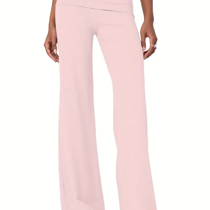 Women Elastic Wide Leg Pants