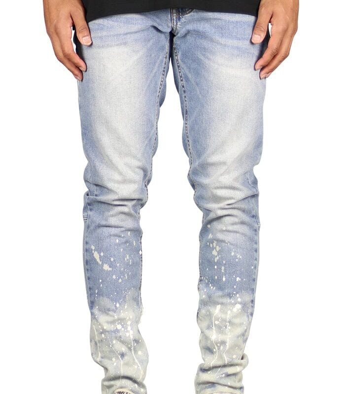 Flame Blue Zipper Jeans