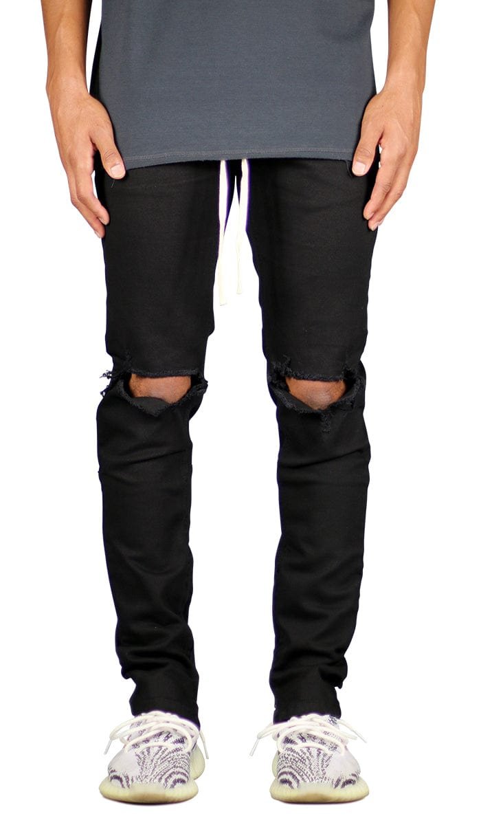 Black Nate Zipper Pants
