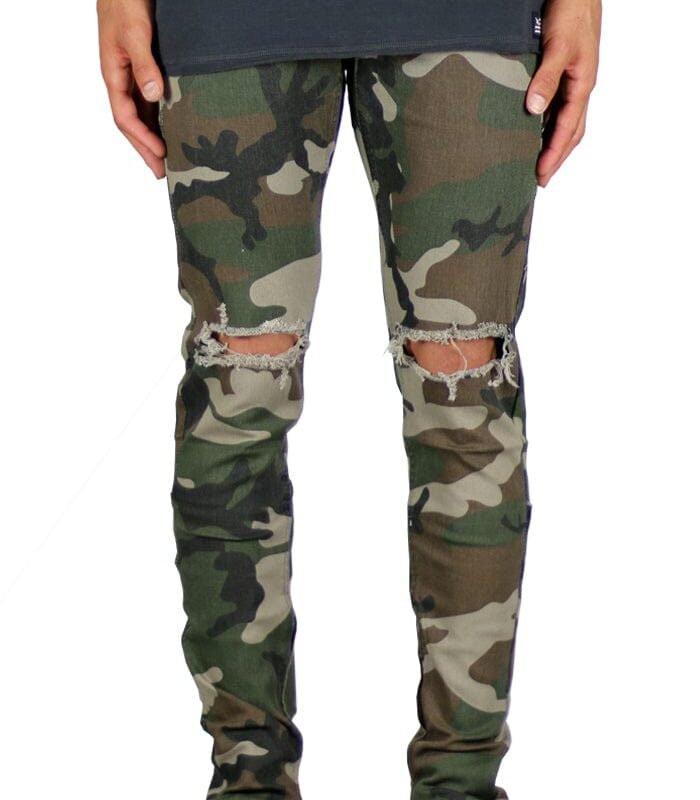 Camo Nate Zipper Pants