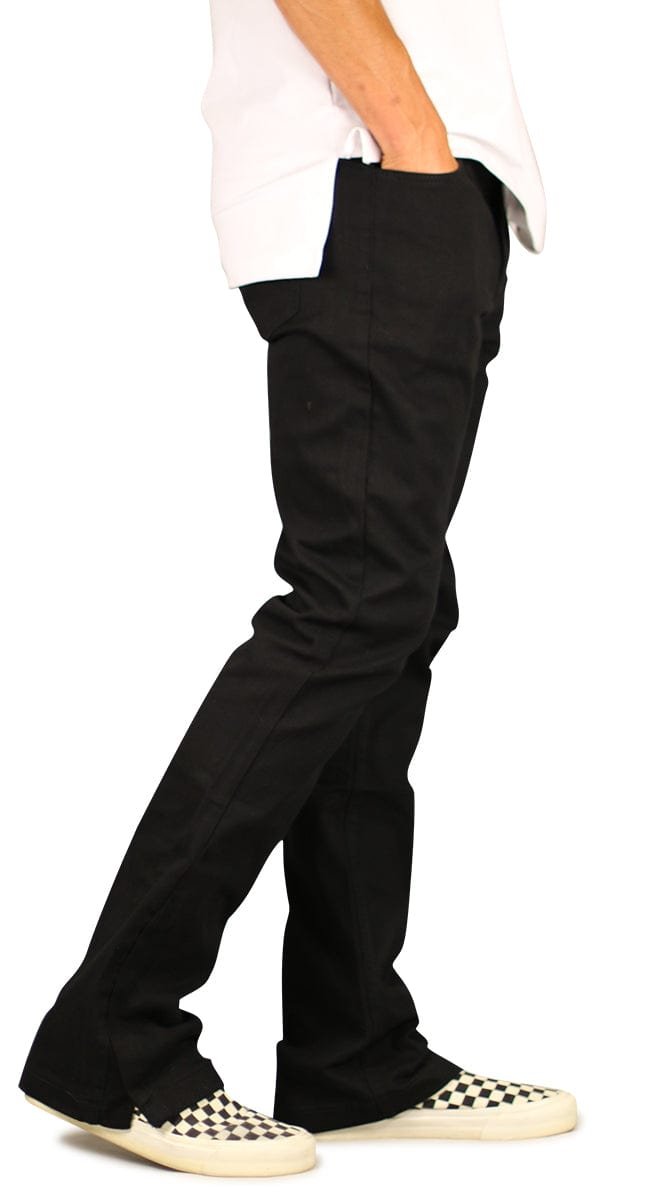 Jet Black Flare Pants - Image 4