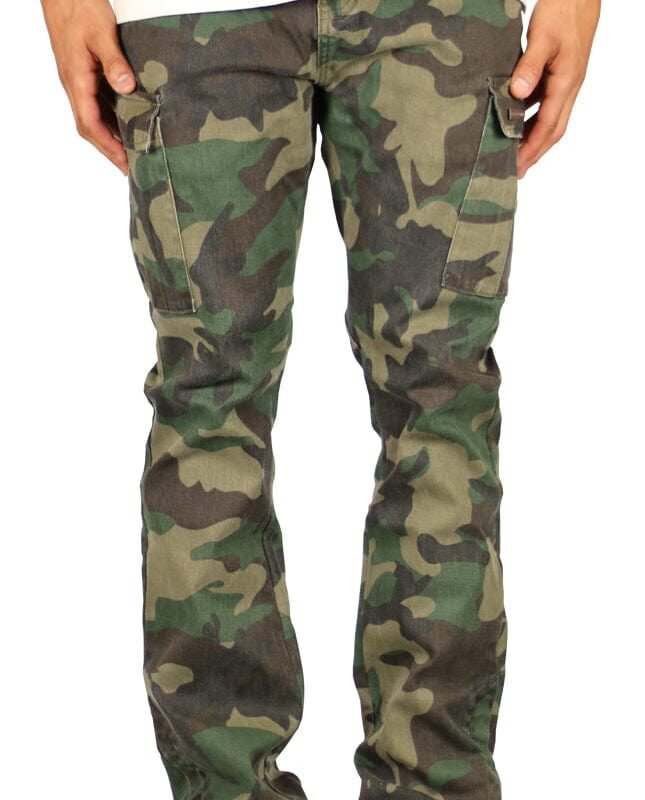 Camo Flare Cargo Pants