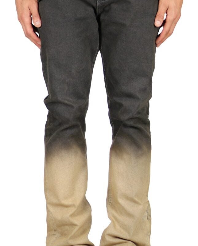 Fade Flare Zipper Jeans