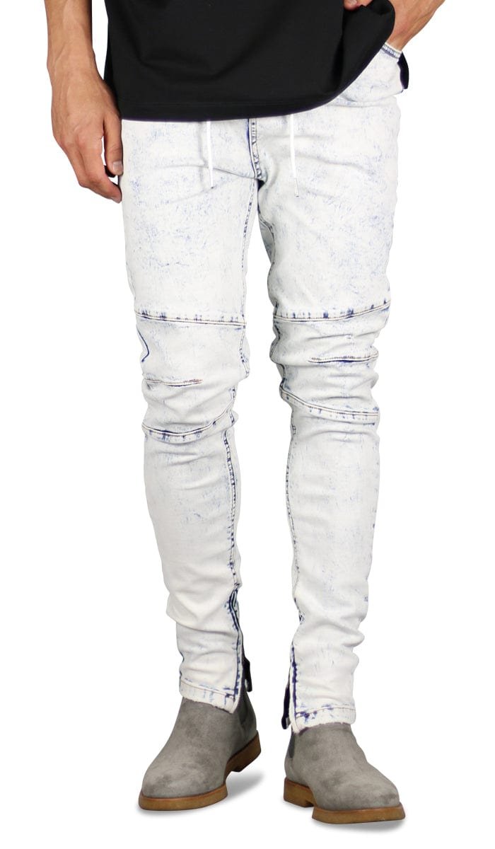 Bleach Blue Gnu Zipper Jeans - Image 8