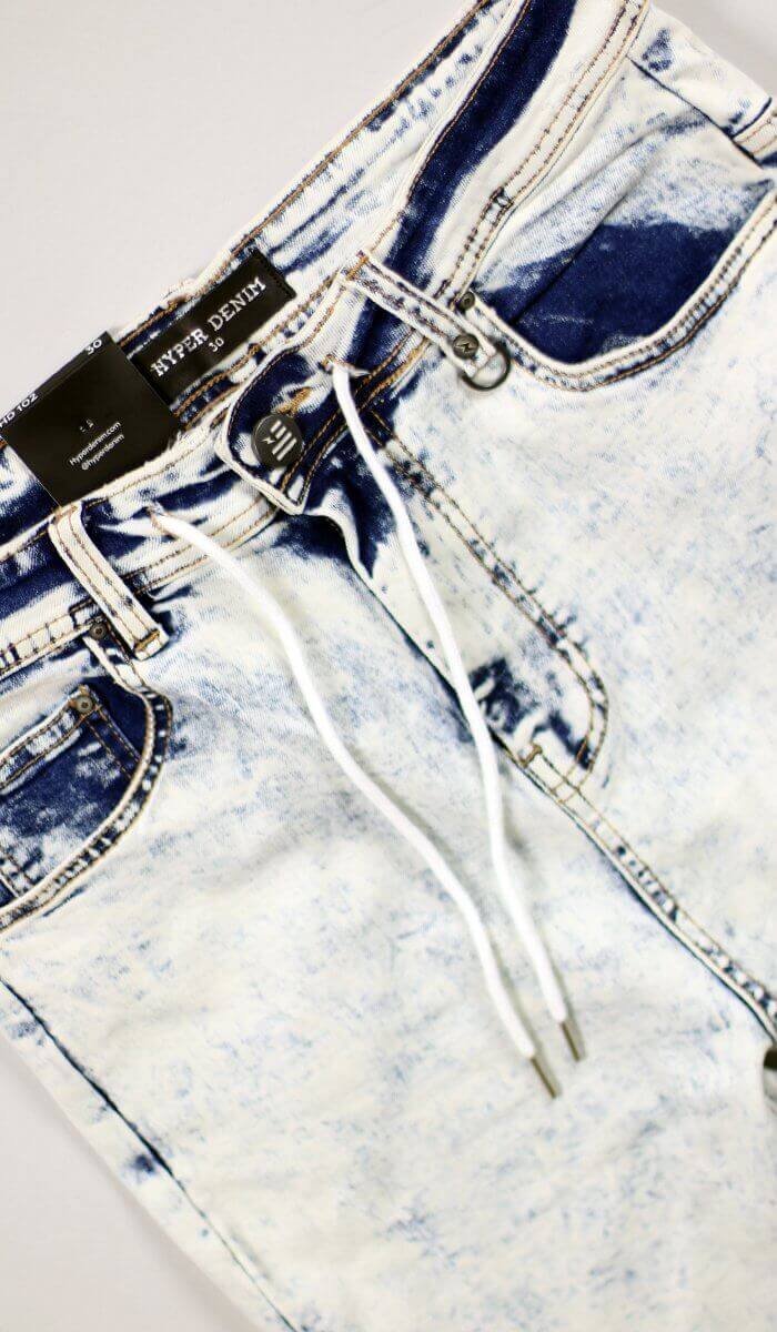 Bleach Blue Gnu Zipper Jeans - Image 9
