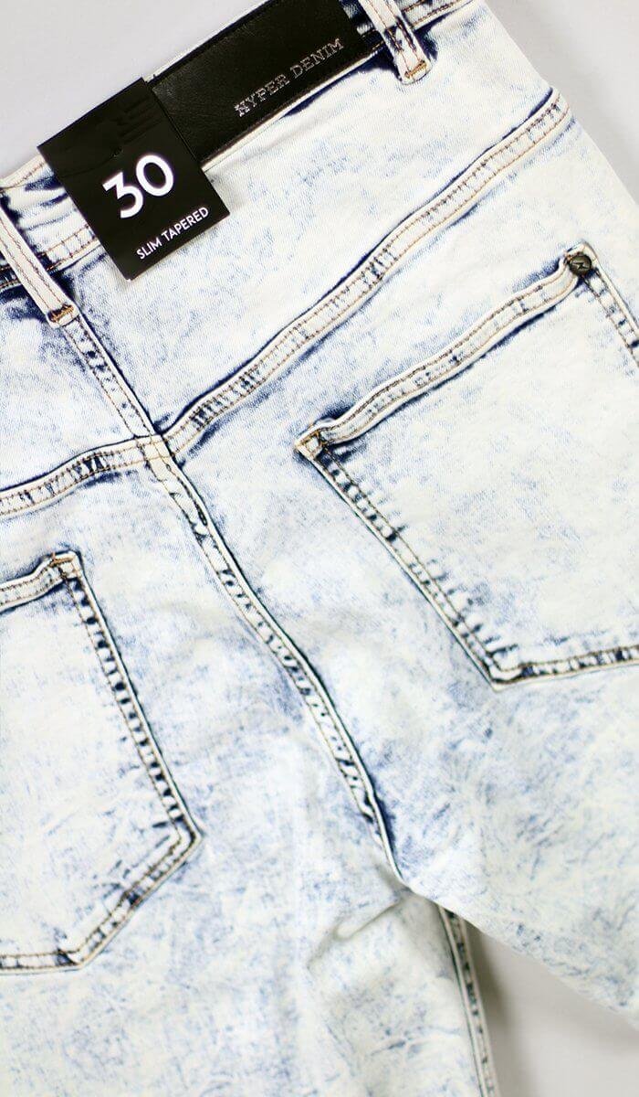 Bleach Blue Gnu Zipper Jeans - Image 11