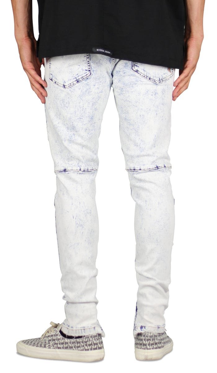 Bleach Blue Gnu Zipper Jeans - Image 4
