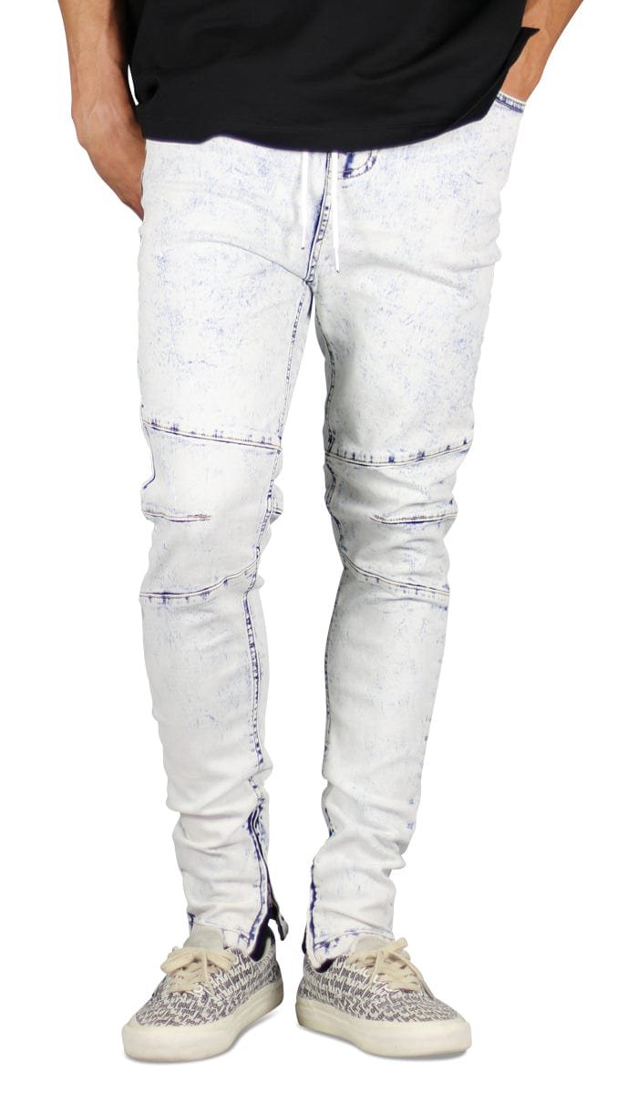 Bleach Blue Gnu Zipper Jeans - Image 5
