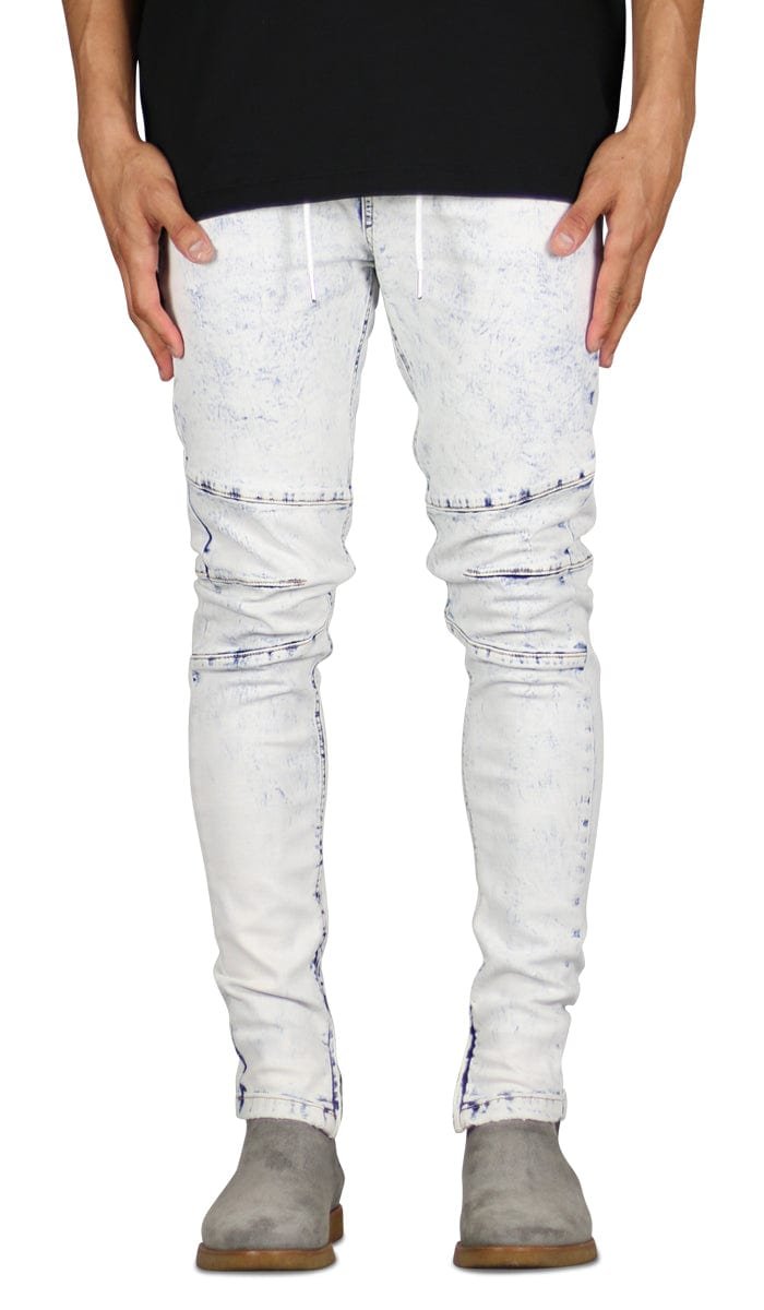 Bleach Blue Gnu Zipper Jeans - Image 6