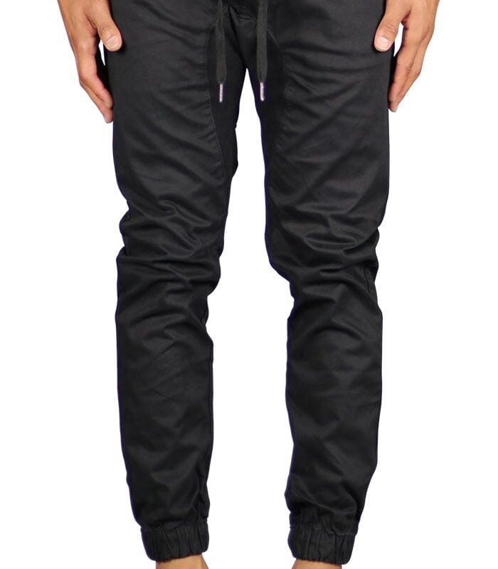 Black Drop Crotch Joggers