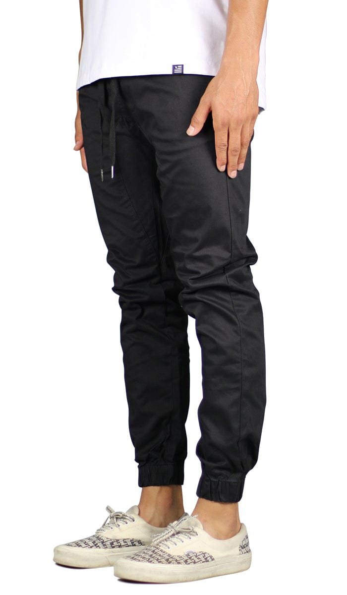 Black Drop Crotch Joggers - Image 2