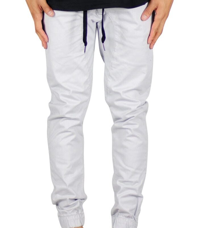 Gray Drop Crotch Joggers