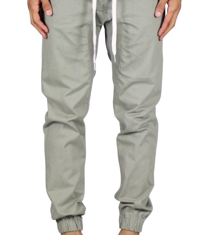 LT. Olive Drop Crotch Joggers