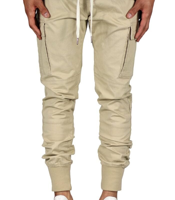 Khaki Cargo Joggers
