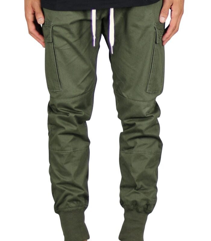 Olive Cargo Joggers