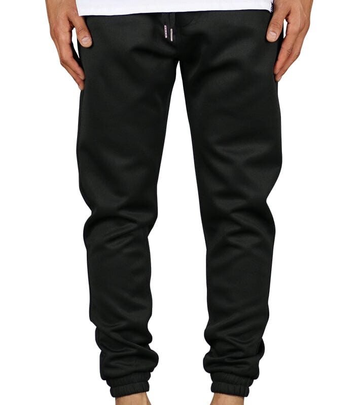 Black Neoprene Jogger