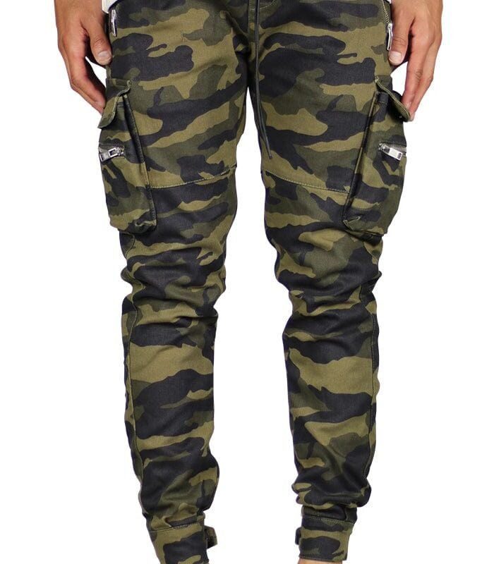 Olive Camo Combat Cargo Pants
