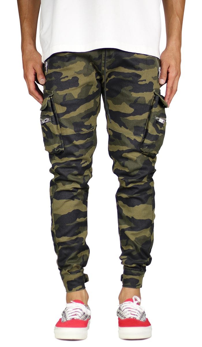 Olive Camo Combat Cargo Pants