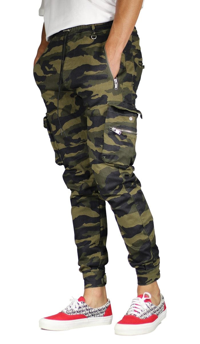 Olive Camo Combat Cargo Pants - Image 10
