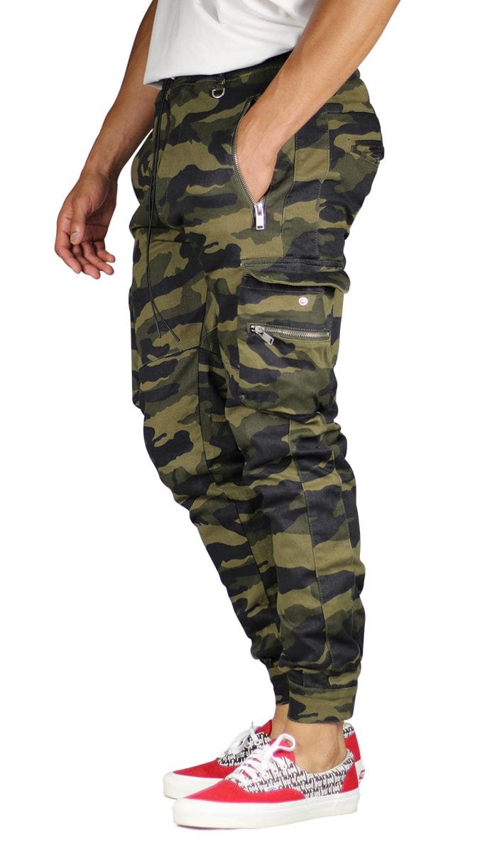 Olive Camo Combat Cargo Pants - Image 11