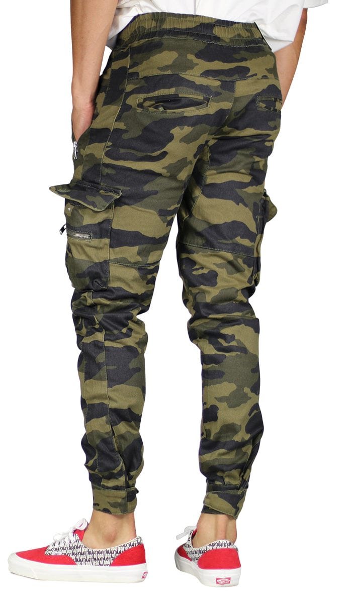 Olive Camo Combat Cargo Pants - Image 12