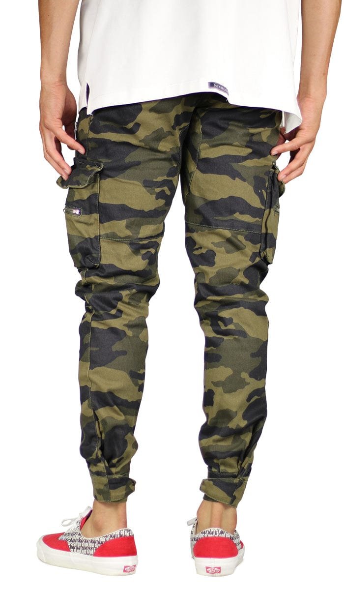 Olive Camo Combat Cargo Pants - Image 4