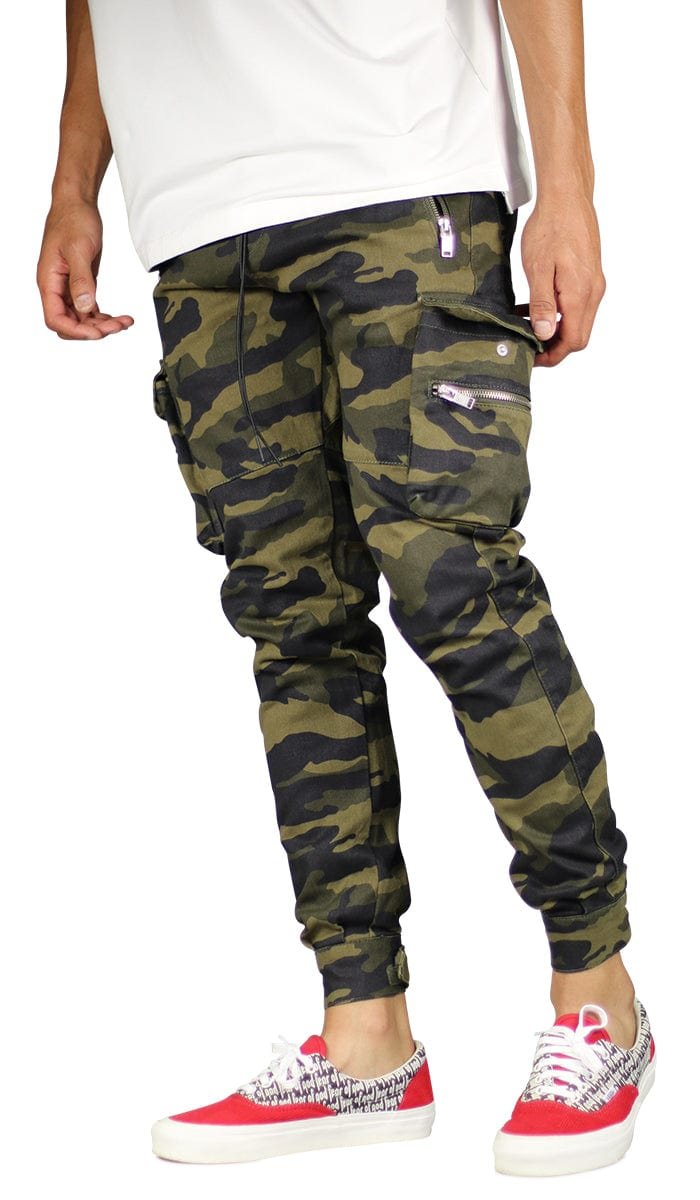 Olive Camo Combat Cargo Pants - Image 7