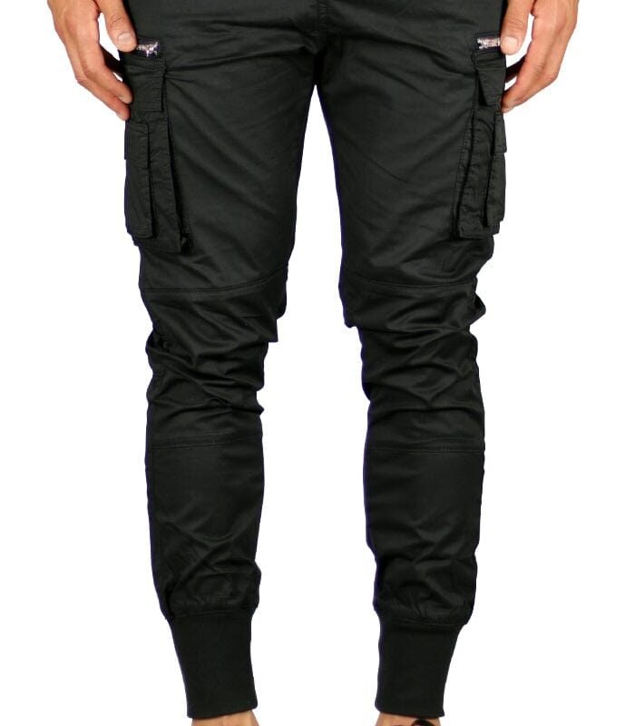 Black Cool Cargo Joggers