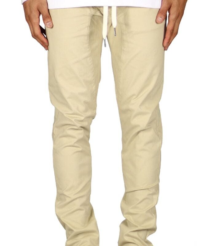 Khaki Drop Crotch Pants
