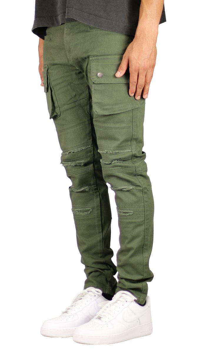 Olive Cargo Pants - Image 2