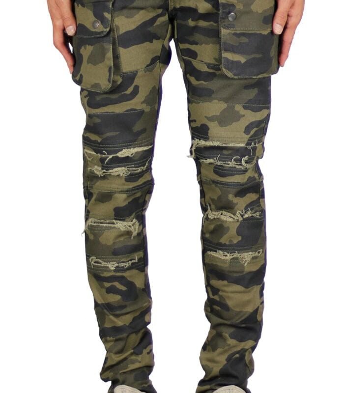 Olive Camo Cargo Pants