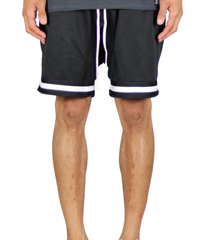 Black Mesh Shorts