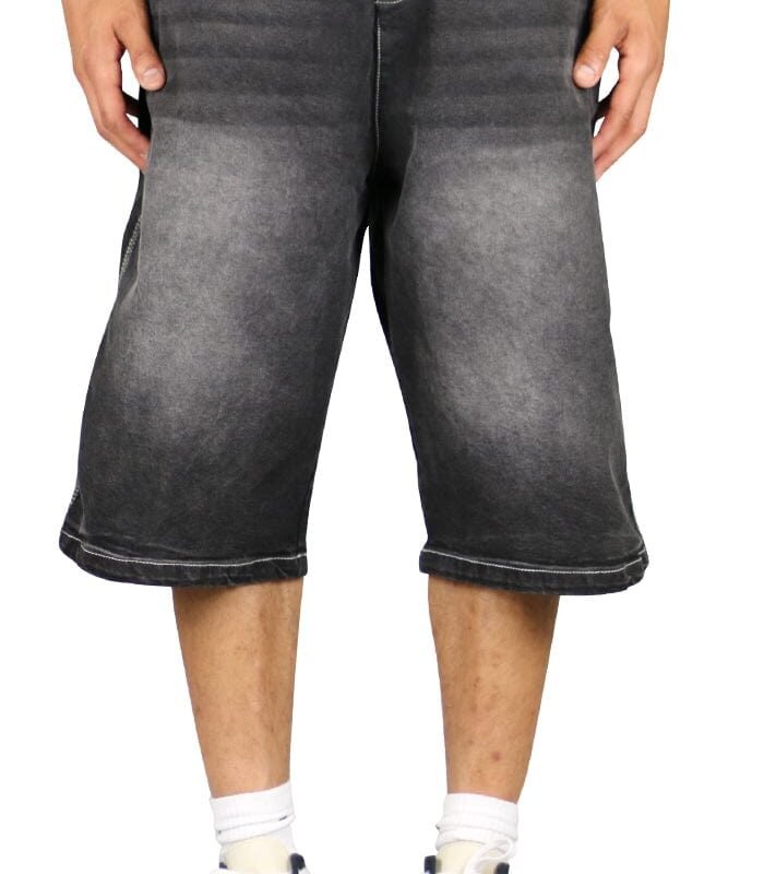 Black Baggy Skater Jorts