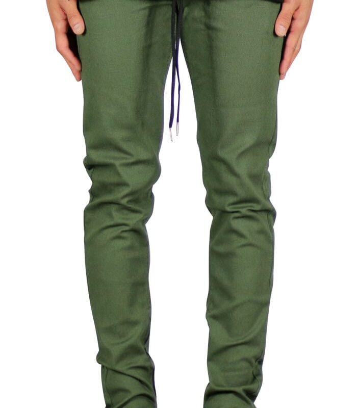Olive Zipper Pants