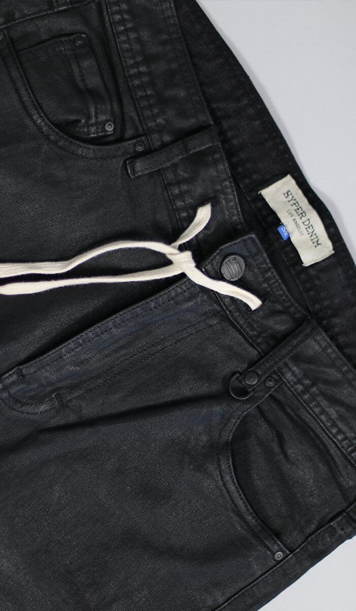 Wax Coated Stack Zipper Jeans - Image 6