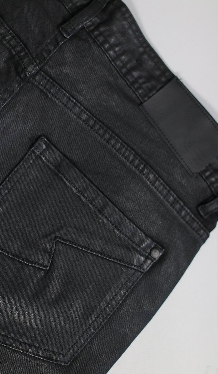Wax Coated Stack Zipper Jeans - Image 7